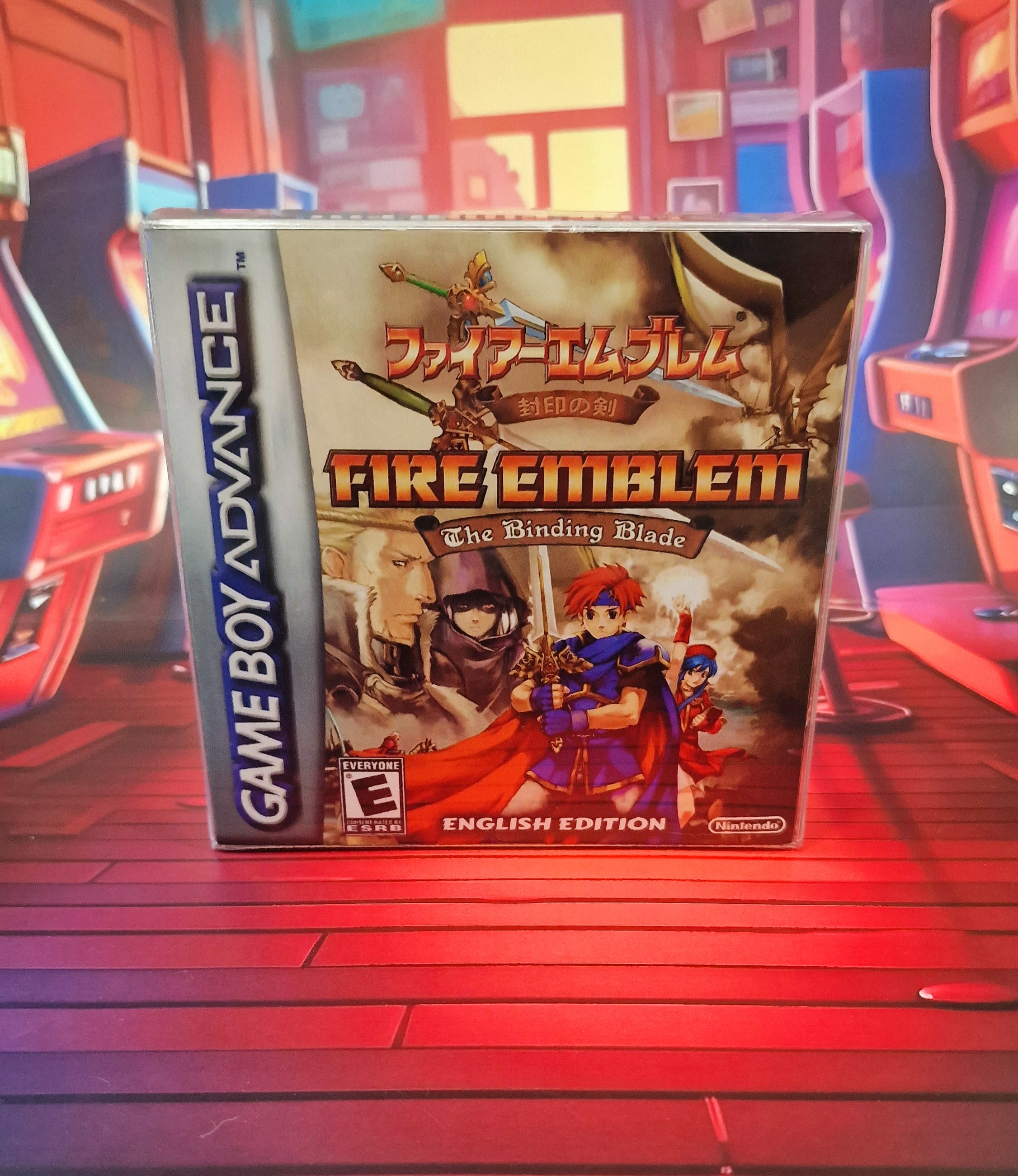 Fire Emblem The Binding Blade English fan translation box, Game Boy Advance